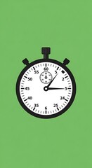 Stopwatch Illustration - Time Management and Precision Timing.