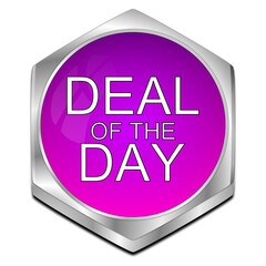 Deal of the Day Button - 3D illustration