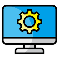Monitoring Screen  Icon Element For Design