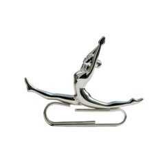 Vintage Car Hood Ornament of a Leaping Figure