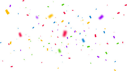 Falling festive confetti. Colorful flying confetti.