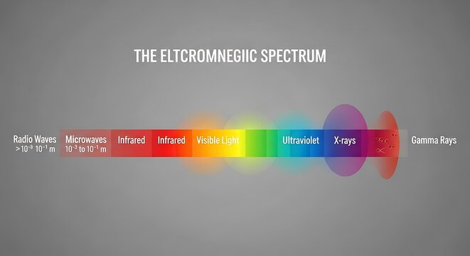 Electromagnetic Spectrum Visualization - Understanding Light and Energy Waves.