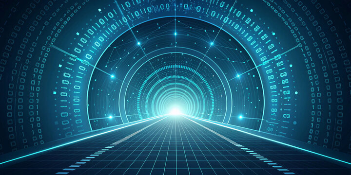abstract binary code background