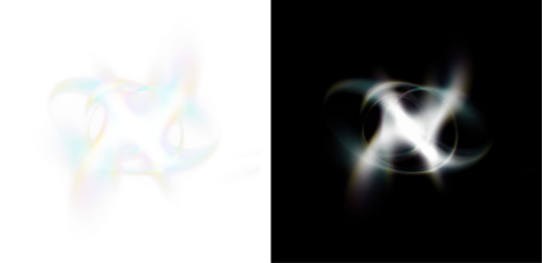 Premium PNG overlay featuring bright optical reflections and transparent caustics for stunning photo effects.