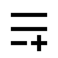 Fototapeta premium Add to Playlist / Menu Icon