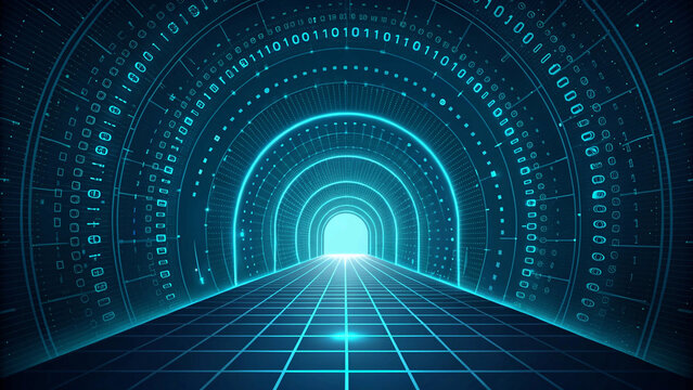 abstract binary code background