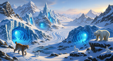 An illustrated collection of architecture and engineering tools including a hard hat, blueprints, rulers, and a building model.