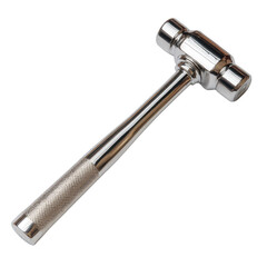 Shiny Metal Hammer with Textured Grip