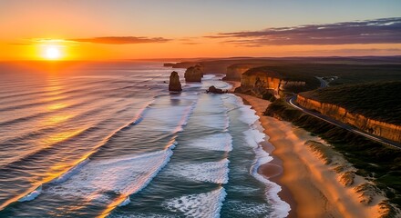 Sunset Over the Twelve Apostles - A Coastal Masterpiece.