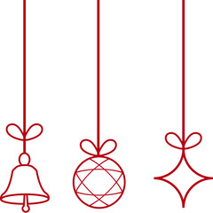Hanging Lines Christmas Decoration