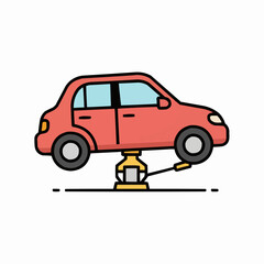 Fototapeta premium Hydraulic Jack Icon