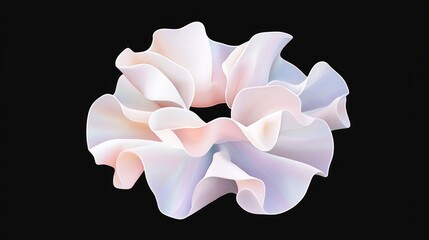 Abstract, flowing, pastel,  ring design