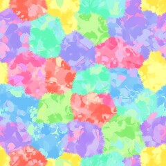 Colorful Abstract Watercolor Pattern with Pastel Hues.