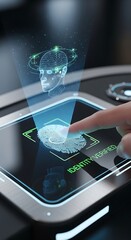 Fingerprint scanning technology for secure identity verification and access control.