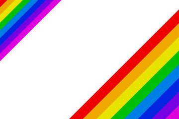 Striped Rainbow Background. Colorful Multicolor Lines. Wallpaper. Vector Illustration