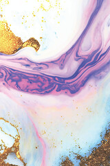 Multicolor brushed marbled surface. Abstract colorful illustration. Texture of marble. Vector illustration.	
