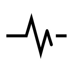Heartbeat line representing medical monitoring