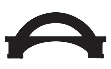 Bridge Silhouette Vector Illustration