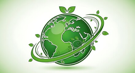 Green Earth - A Symbol of Environmental Sustainability and Global Harmony.
