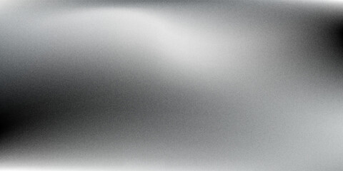 Black dark gray silver white wave abstract background for design. Light wave, wavy line. Ombre gradient. Noise rough grungy grain brushed metal metallic effect.eps10