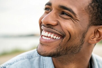 A man with a smile on his face