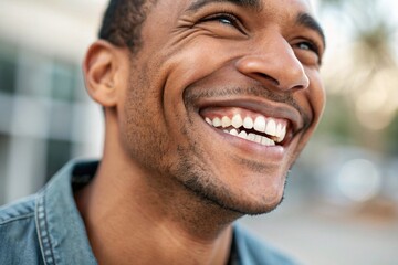 A man with a smile on his face