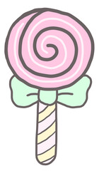 Cute pastel lollipop 