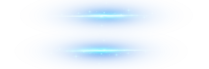 Transparent PNG glowing wave with smooth blue neon lines. Futuristic motion light trail and sparkle effect for digital speed or modern technology designs.