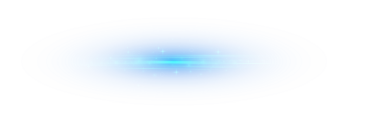 Luminous curved blue neon trail with soft gradient and motion blur. Abstract glowing light line on transparent PNG background for futuristic or sci-fi digital design.