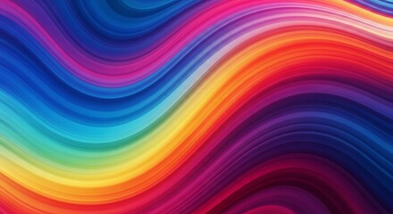 Colorful Abstract Waves A Dynamic Spectrum of Light and Motion