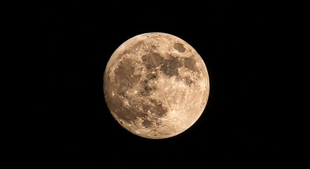 Detailed Lunar Surface - A Captivating View of the Moon.