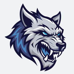 design logo icon mascot illustration character  wolf
