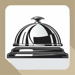 Fototapeta premium Find the best reception bell vector illustration collection service bell icon set for hotels and more