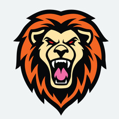 design logo icon mascot illustration character lion