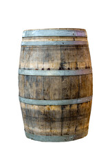 Fototapeta premium Wooden Wine Barrel Isolated background 