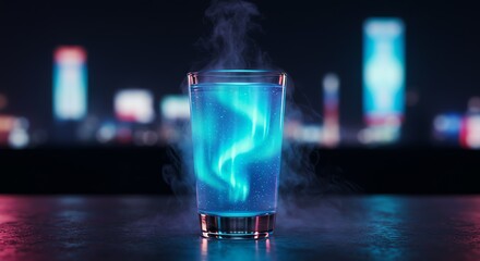Aurora Glow Sake Abstract