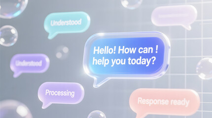 A visual metaphor for machine learning and chatbot technology.