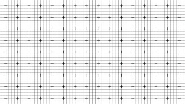 Dense engineering grid with cross points on seamless white background minimal structure layout for precision drawing scientific blueprint mathematics paper schematic background diagram