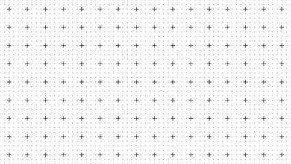 White grid with black plus markers and fine dotted points, engineering paper texture, schematic layout, minimal geometric background, drafting tool seamless pattern, precision drawing
