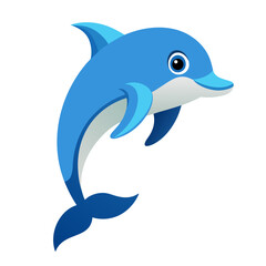 dolphin isolated on white