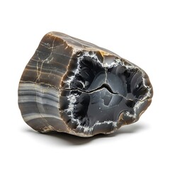Striking Agate Geode - A Captivating Close-Up of Earths Natural Artistry.