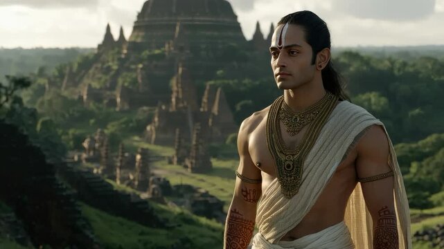 Vishnu eternal guardian: Narayana presence, Hari purity, Vasudeva grace, Krishna avatar, Rama virtue, Keshava triumph, cosmic preserver, Trivikrama legend, Ananta infinity, Thai devotion.