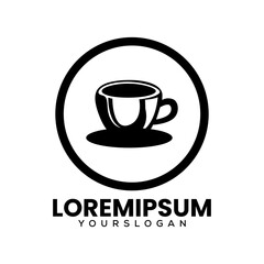 coffee icon logo design vector