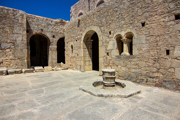 Exterior View of Saint Nicholas Basilica with Ornamental Fountain in Courtyard, Demre, Turkey