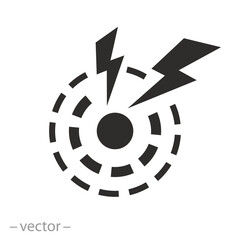 Spasm sign. Pain Icon. Vector Illustration