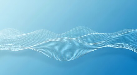 Modern abstract waves with light blue gradient background for professional presentations and futuristic technology concepts, creating depth and sophistication