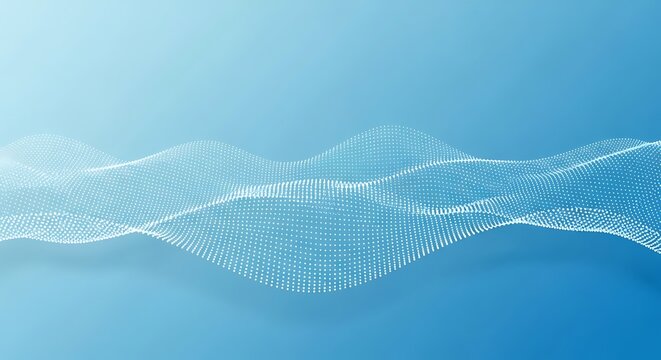 Modern abstract waves with light blue gradient background for professional presentations and futuristic technology concepts, creating depth and sophistication