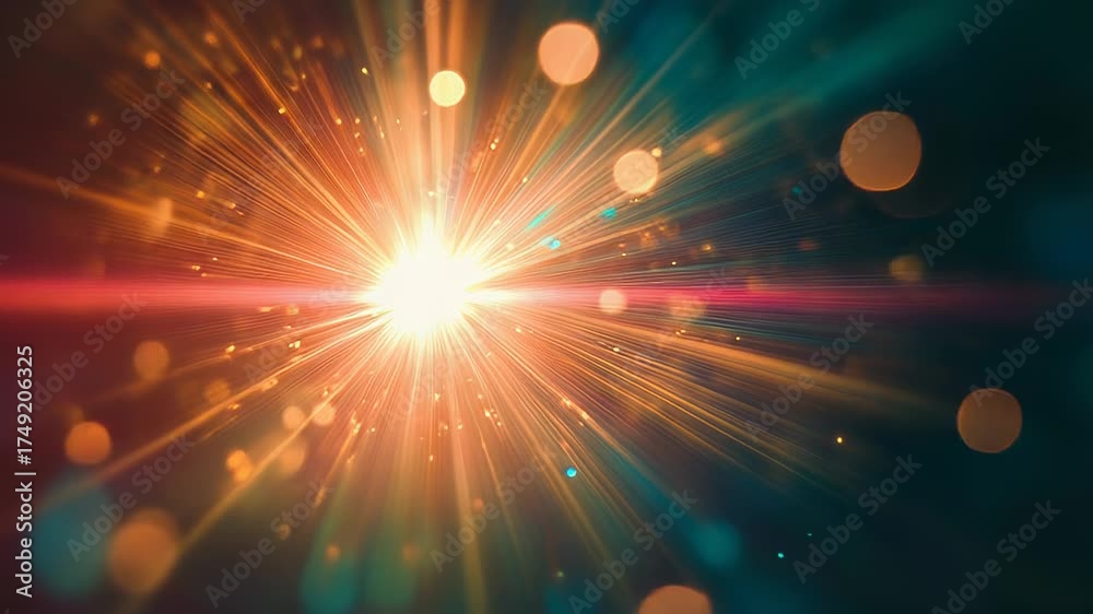 Canvas Prints bright light rays exploding creating abstract energy background