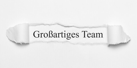 Großartiges Team	
