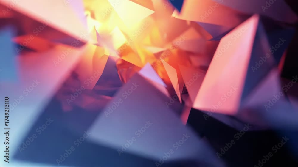 Poster abstract geometric low poly triangle surface background